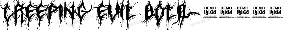 Creeping Evil Bold字体转换